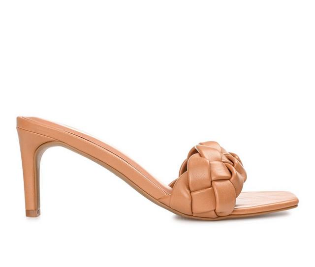 Women's Journee Collection Hattie Dress Sandals in Mocha color