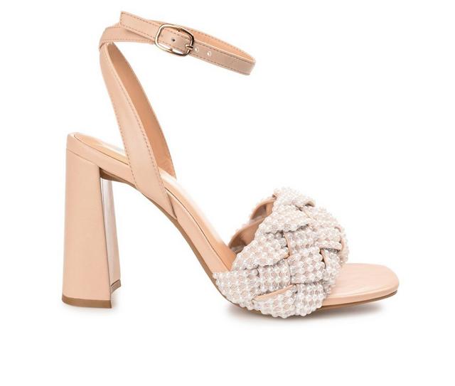 Women's Journee Collection Dua Special Occasion Shoes in Nude color