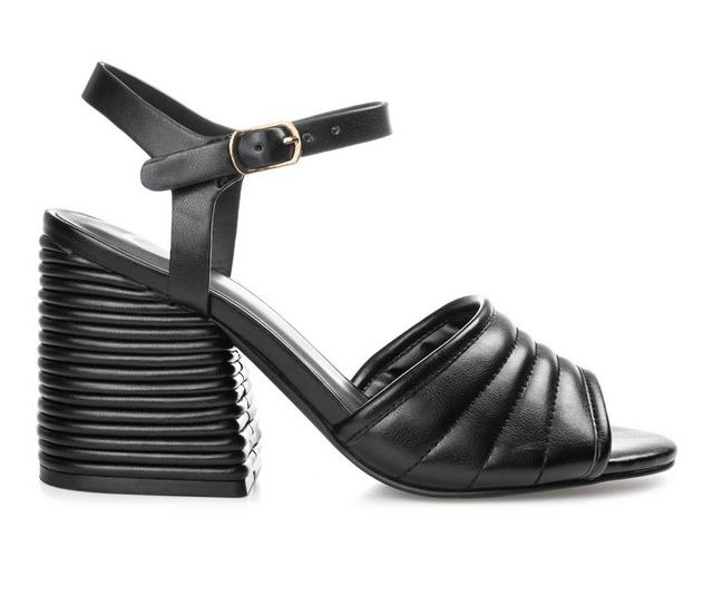 Women's Journee Collection Charmaine Dress Sandals in Black color