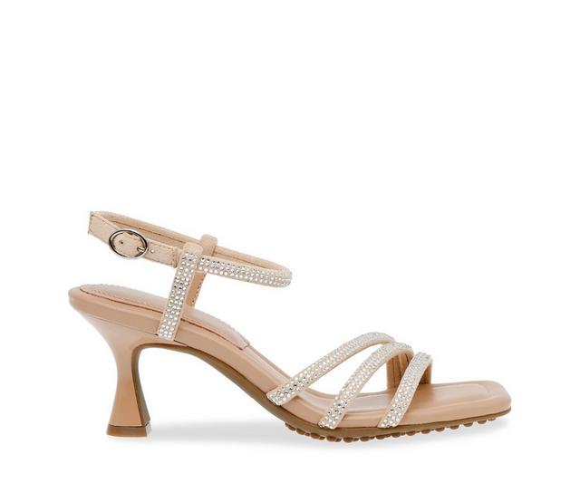Women's Anne Klein Jules-C Dress Sandals in Clear Crystal color