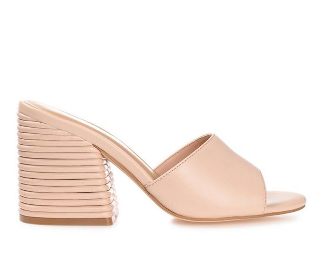 Women's Journee Collection Leslee Dress Sandals in Nude color