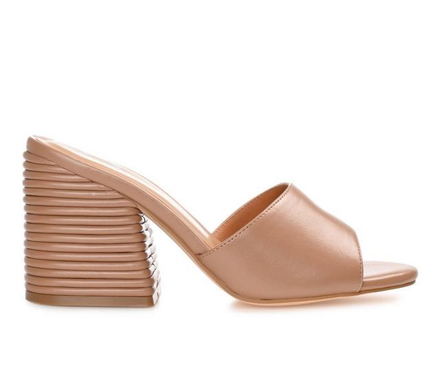 Women's Journee Collection Leslee Dress Sandals in Camel color