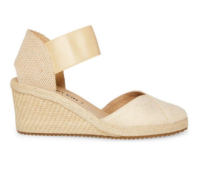 Women's Anne Klein Zoey Wedges in Natural Gold color