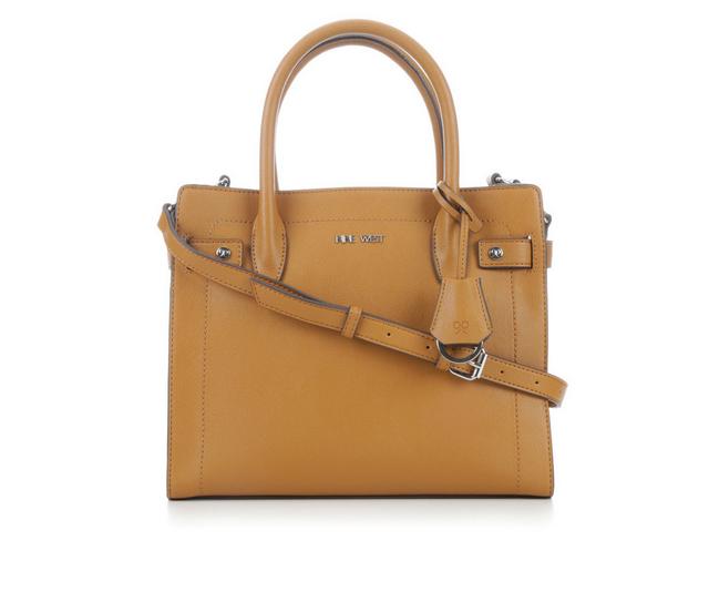 Nine West Bettina Satchel Handbag in Ochre color