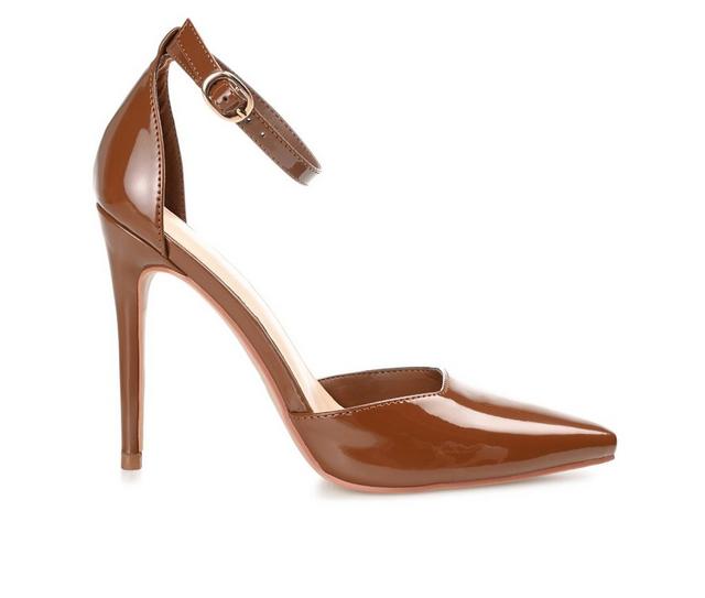 Women's Journee Collection Miriem Stiletto Pumps in Brown color