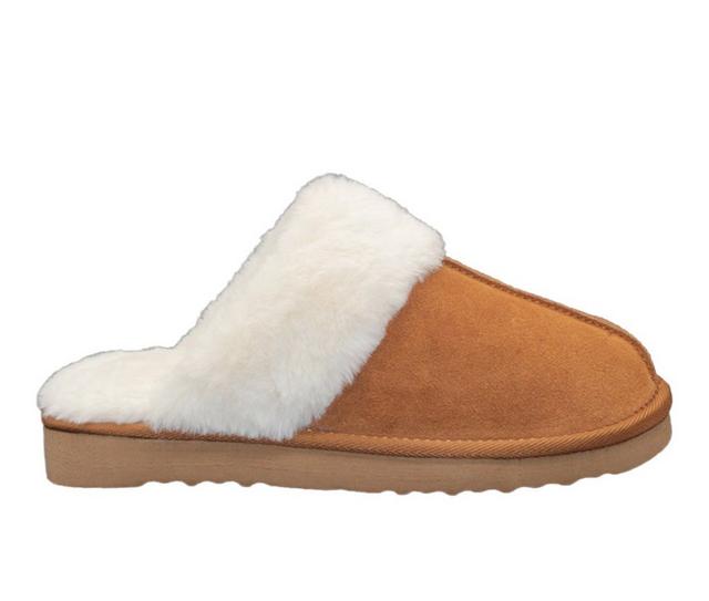 Volatile Fluff Slippers in Tan color