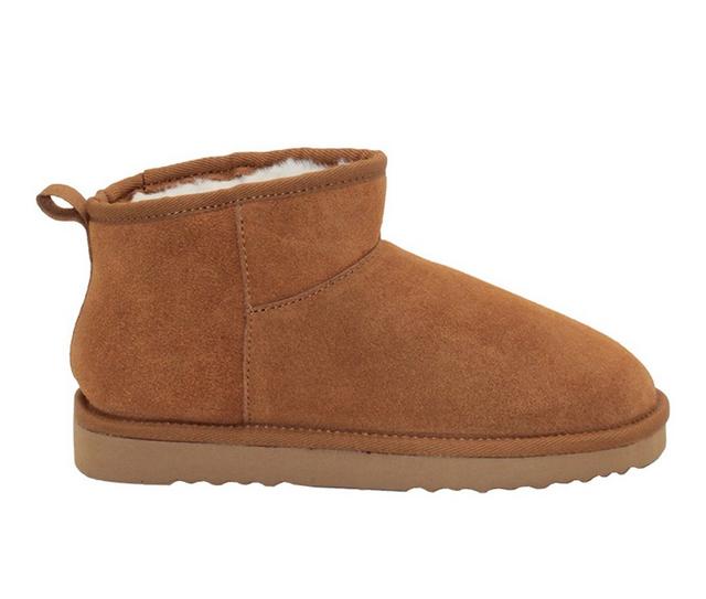 Volatile Scruff Winter Ankle Booties in Tan color