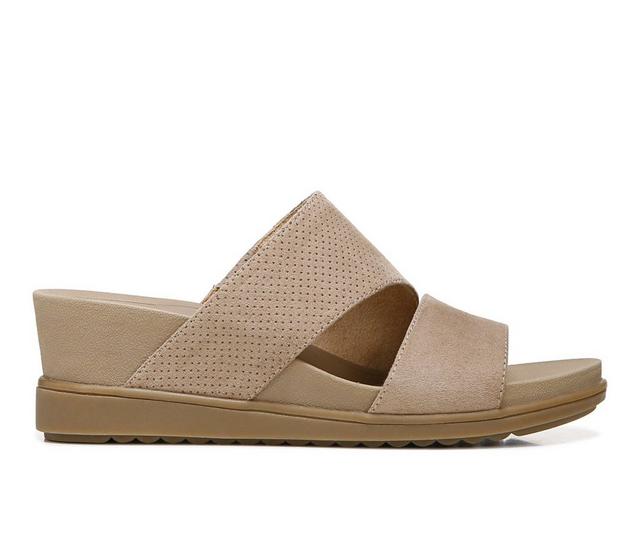Women's Dr. Scholls Goldie Slide Wedge Sandals in Taupe Micro color