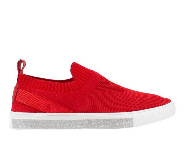 Women's Mudd Cresco Slip On Sneakers in RED color
