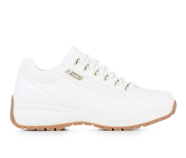 Women's Lugz Express Sneakers in White Gum Gold color