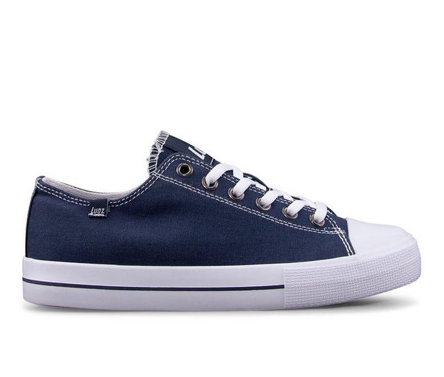 Men's Lugz Stagger Lo Casual Oxford Sneakers in Navy/White color