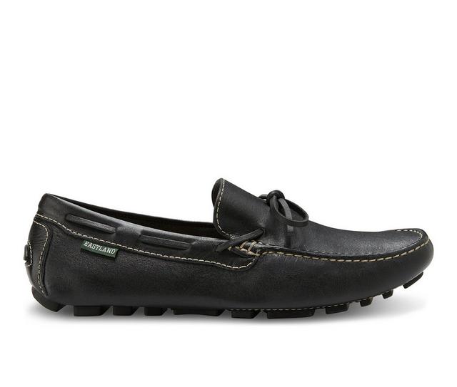 Men's Eastland Dustin Driving Moccassin Slip-On Shoes in Black color