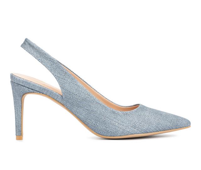 Women's New York and Company Steph Pumps in Blue color