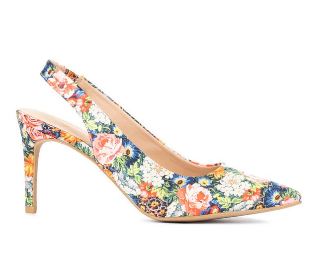 Women's New York and Company Steph Pumps in Floral color