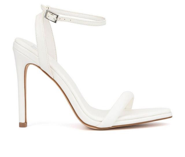 Women's New York and Company Alania Dress Sandals in White color