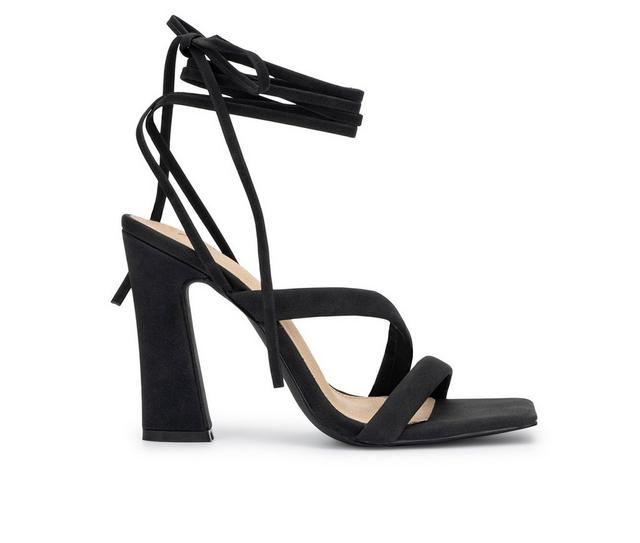 Women's New York and Company Ines Dress Sandals in Black color