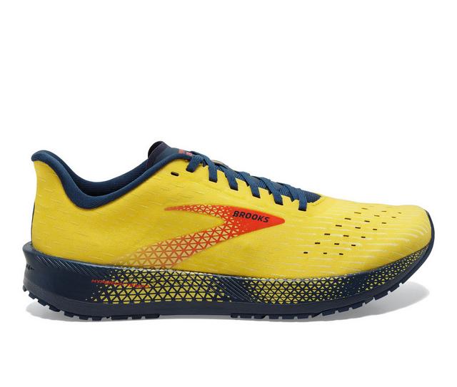 Men's Brooks Hyperion Tempo Running Shoes in Maize/Titan/Chr color