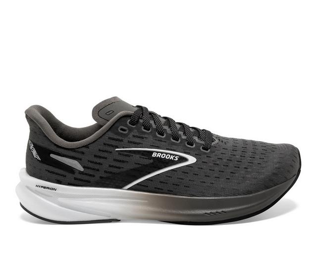 Men's Brooks Hyperion Tempo Running Shoes in Gunmetal/Blk color