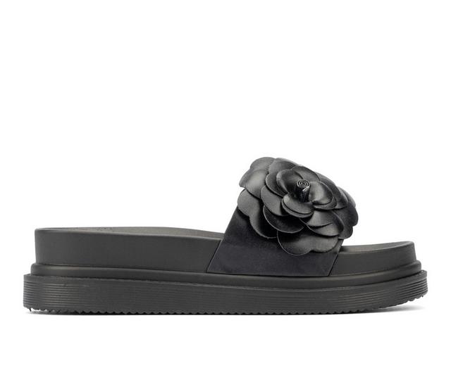 Women's New York and Company Camilia Platform Sandals in Black color