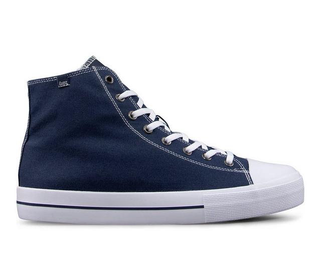 Men's Lugz Stagger Hi Sneakers in Navy/White color