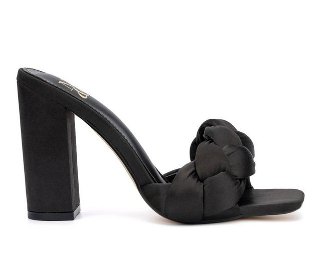 Women's New York and Company Angeline Dress Sandals in Black color
