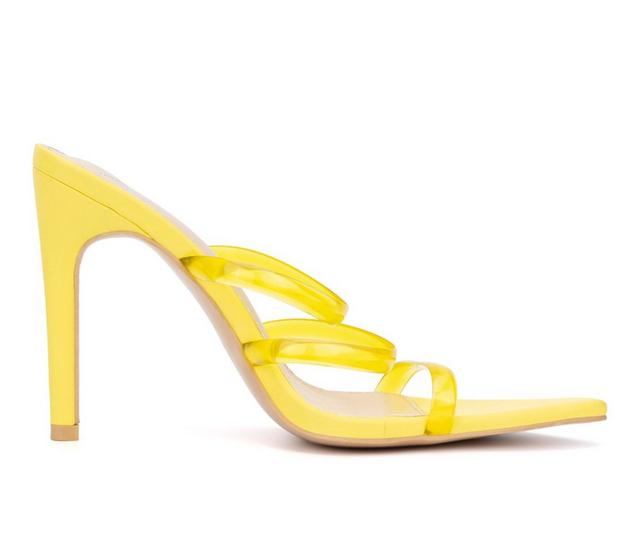 Women's New York and Company Biana Dress Sandals in Yellow color