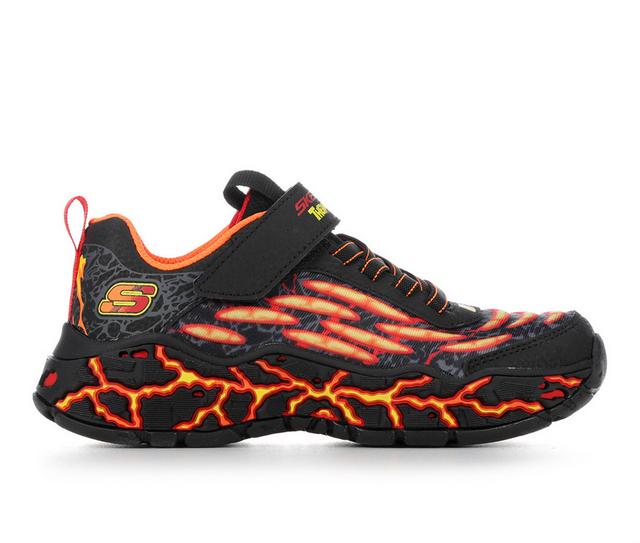 Boys' Skechers Little Kid & Big Kid Thermo-Quake Running Shoes in Black/Orange color