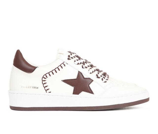 Women's VINTAGE HAVANA Tammy Sneakers in White/Chocolate color