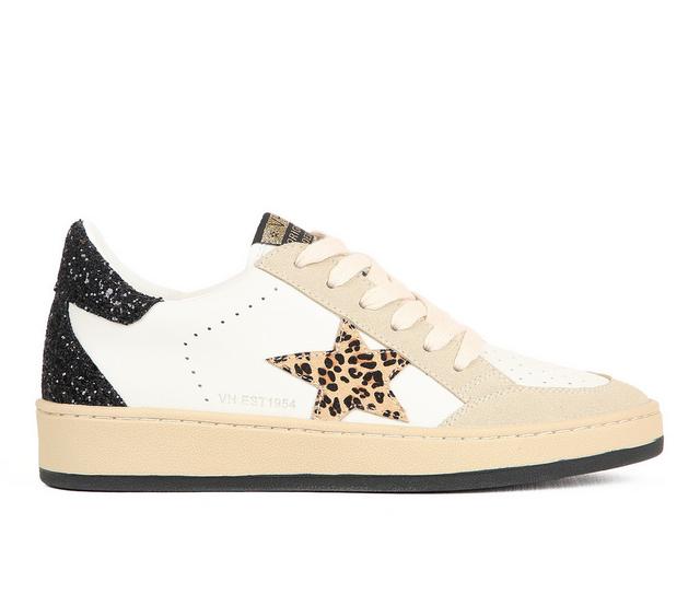 Women's VINTAGE HAVANA Tammy Sneakers in Wht/Tpe/Leopard color