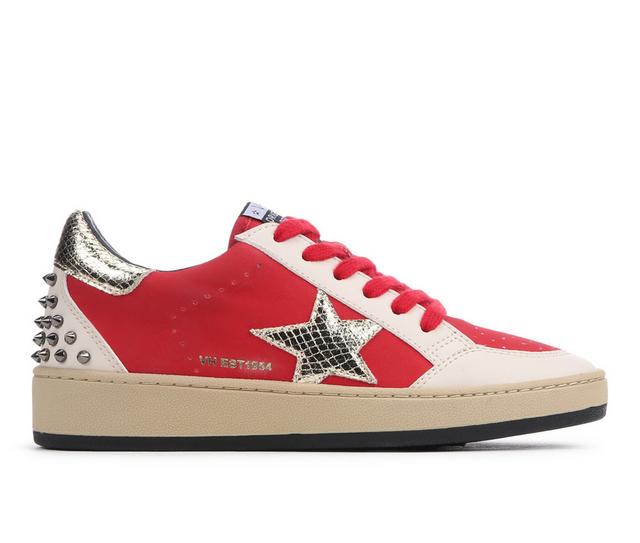 Women's VINTAGE HAVANA Tammy Sneakers in Red Blush color