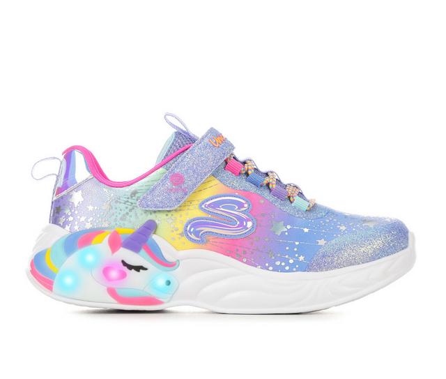 Girls' Skechers Little Kid & Big Kid Unicorn Dreams 2.0 Light-Up Sneakers in Blue/Multi color