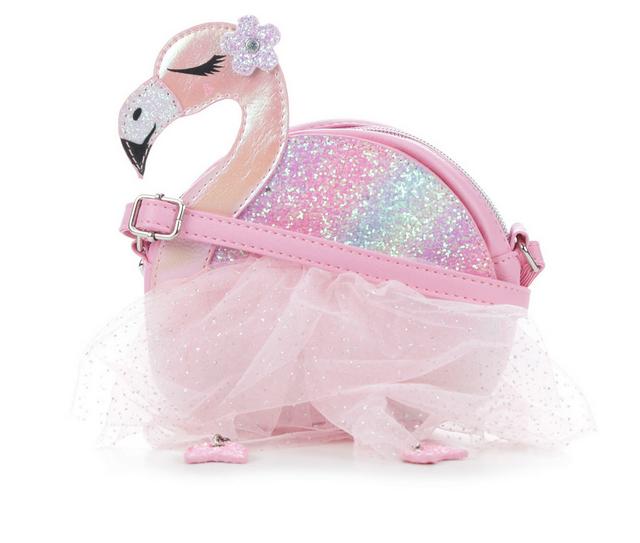 OMG Accessories Flamingo Crossbody Handbag in Bubble Gum color