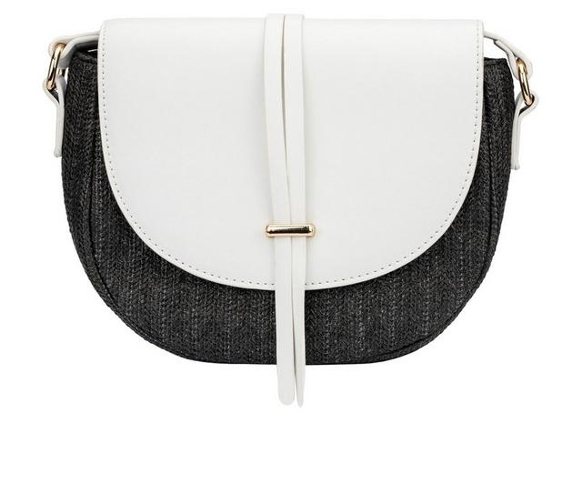 Olivia Miller Rowan Crossbody Handbag in Black/White color