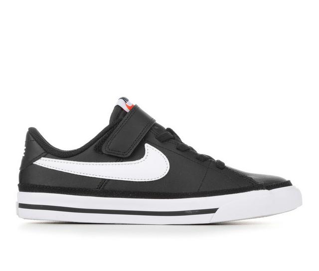 Kids' Nike Little Kid & Big Kid Court Legacy Sneakers in Blk/Wht color