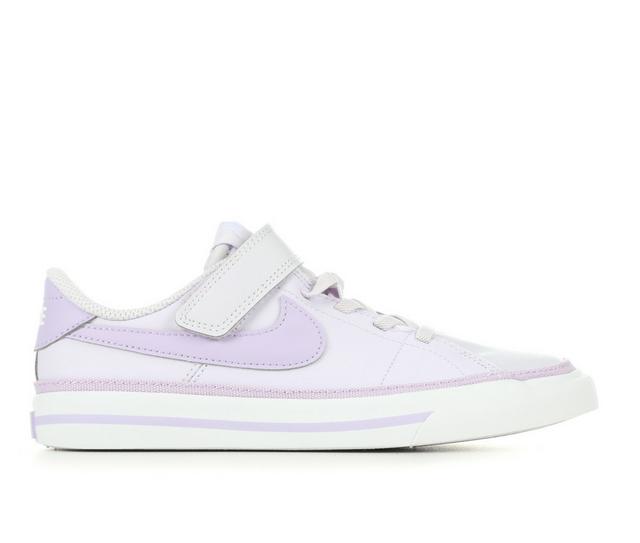 Kids' Nike Little Kid Court Legacy PS Sneakers in Grape/Lilac/Vol color