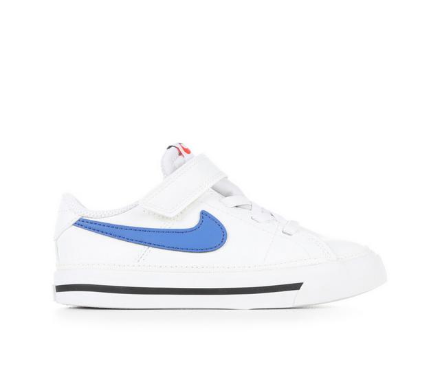 Kids' Nike Toddler Court Legacy Special Edition Sneakers in WHT/ROYAL/BLK color