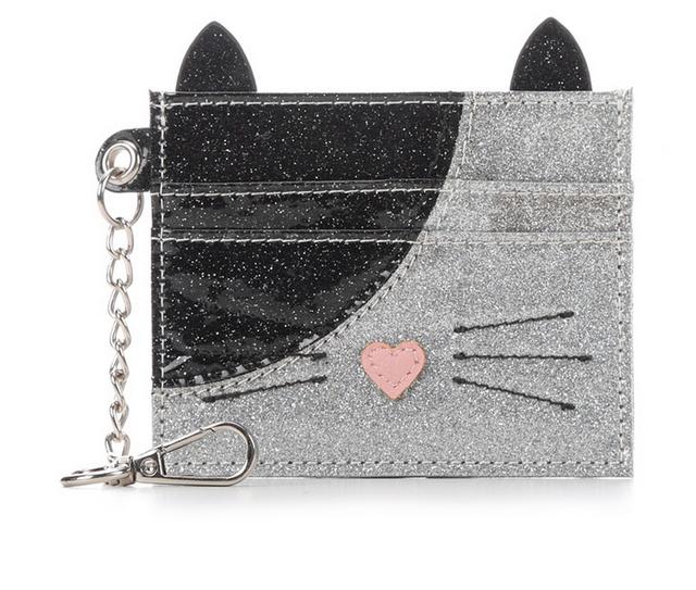 Madden Girl Card Case in Black Silver color