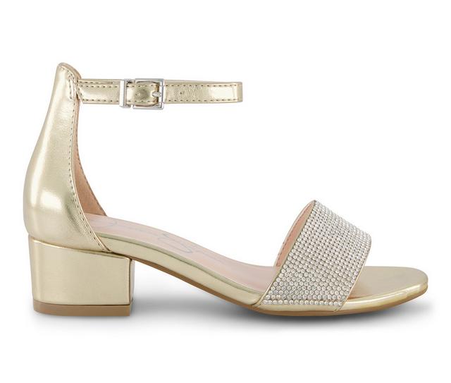Girls' Jessica Simpson Little Kid & Big Kid Pearl Stone Dress shoe in Soft Gold color