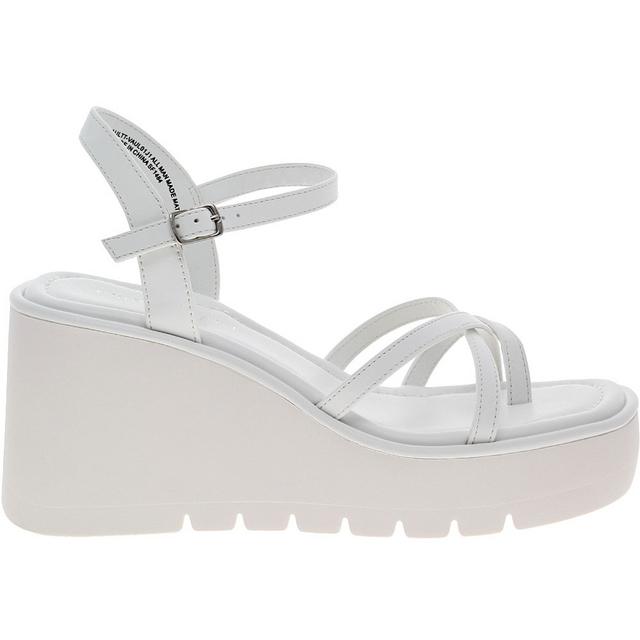 Women's Madden Girl Vaultt Platform Wedge in White color