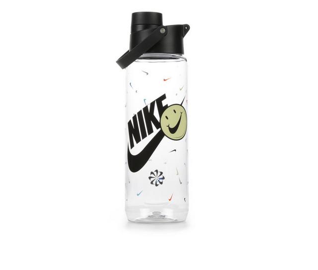 Nike Renew Recharge Chug 24 Oz. Sustainable Water Bottle in Clear/Blk/Blk color