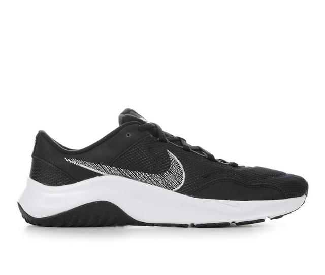 Men's Nike Legend Essential 3 Sustainable Training Shoes in Black/Wht/Grey color