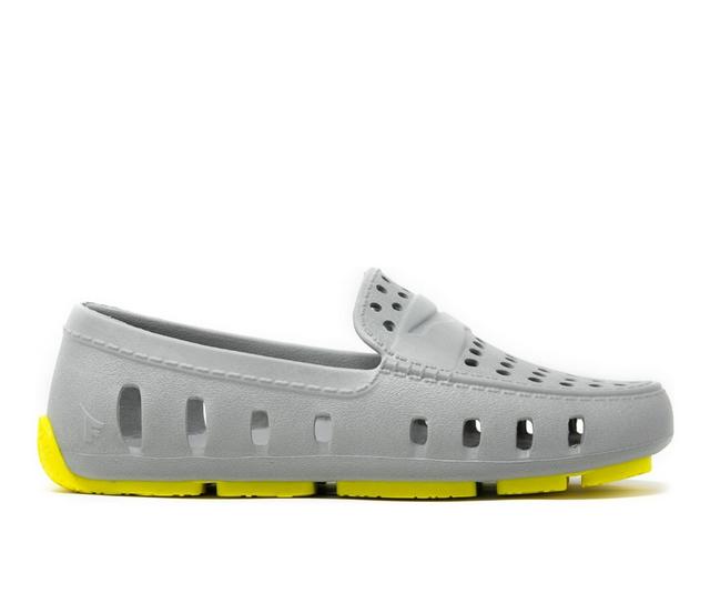 Kids' FLOAFERS Little Kid & Big Kid Prodigy Driver Waterproof Water Shoes in Gray/Lemon color