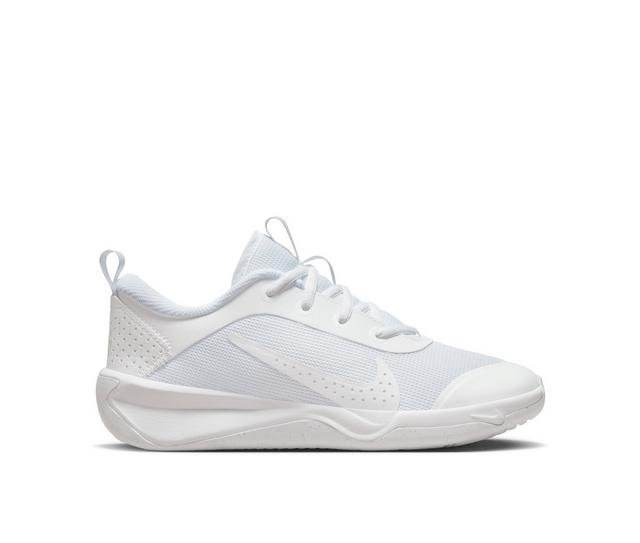 Girls' Nike Big Kid Omni Running Shoes in White color