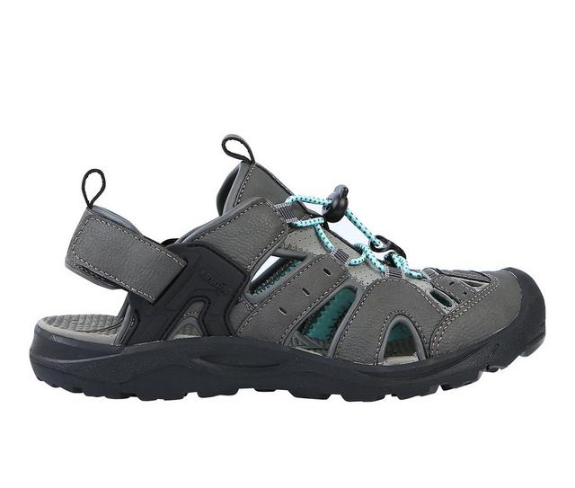 Women's Northside Burke 3.0 Outdoor & Hiking Sandals in Dark Grey/Aqua color