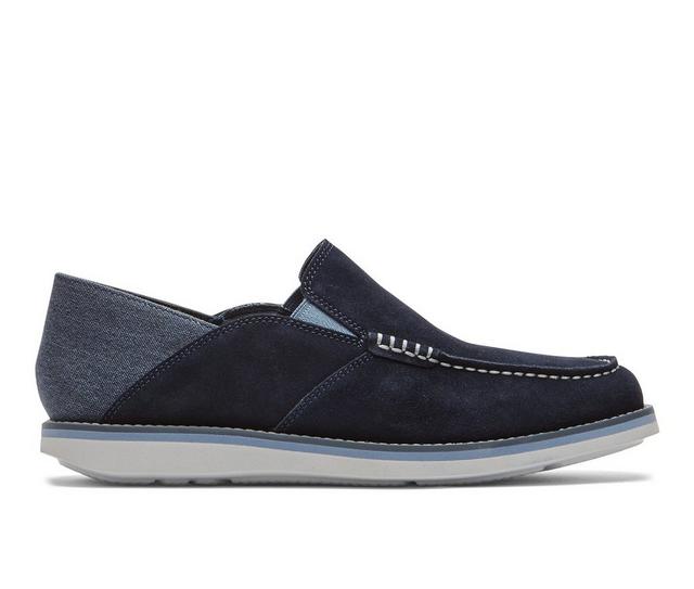 Men's Rockport Tucker Venetian Casual Loafers in New Dress Blues color