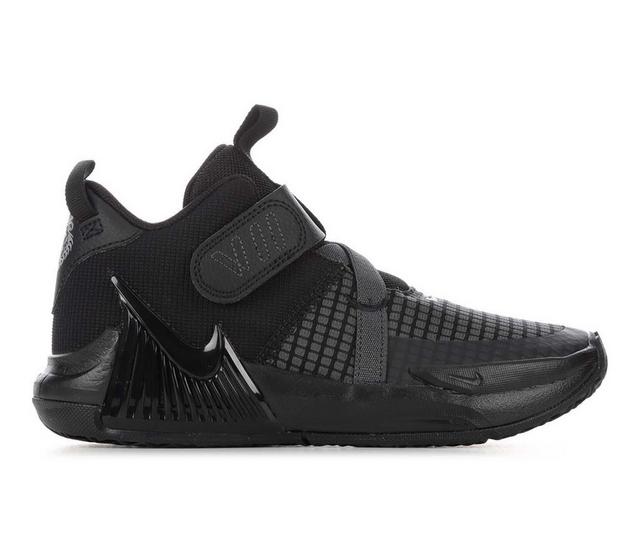 Boys' Nike Little Kid LeBron Witness VII Basketball Shoes in Black/White color