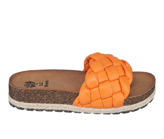 Women's GC Shoes Lesley Footbed Sandals in Orange color