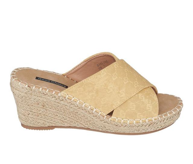 Women's GC Shoes Darline Espadrille Wedge Sandals in Yellow color