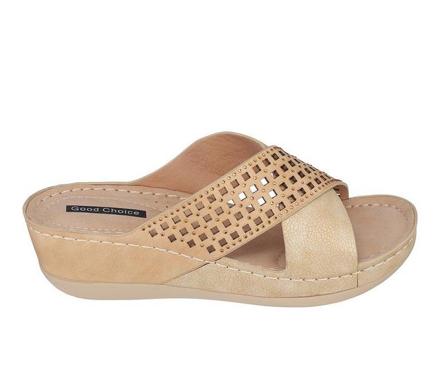 Women's GC Shoes Isabella Wedge Sandals in Gold color