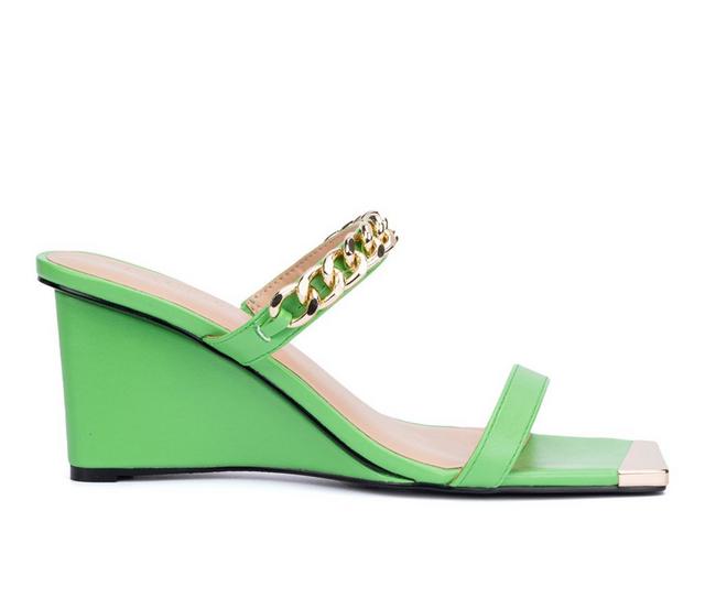 Women's Torgeis Magnifica Wedge Sandals in Green color